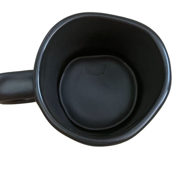 Rae Dunn 'HELLO' Artisan Collection by Magenta Matte Black  Mug 18 oz - Picture 5 of 5